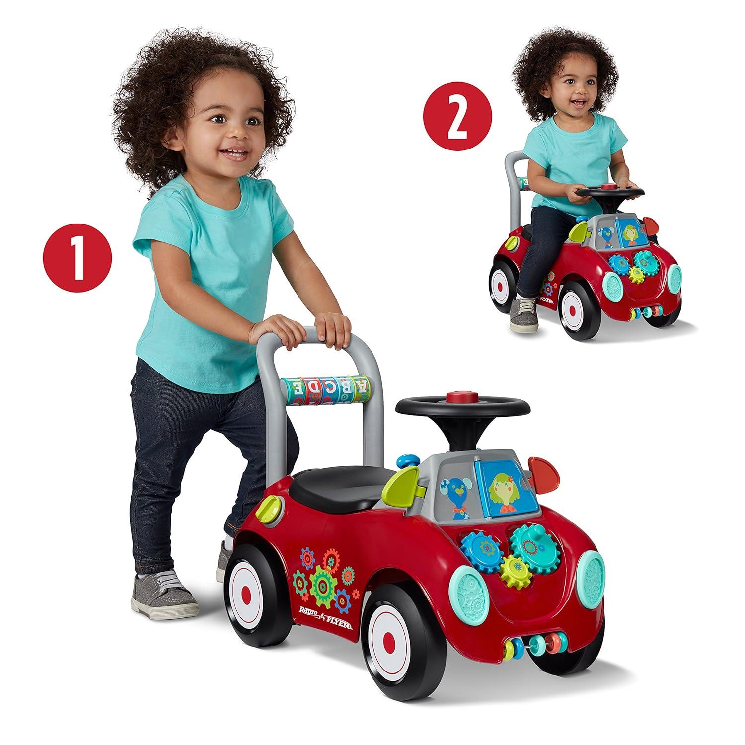 Radio Flyer Busy Buggy Ride-On: Educational Toy for Memory & Motor Skills