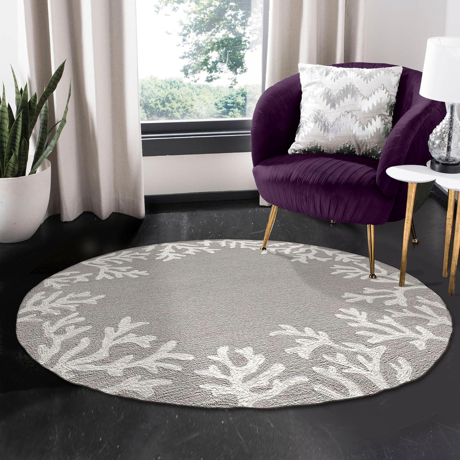 Coral Border Outdoor Rug