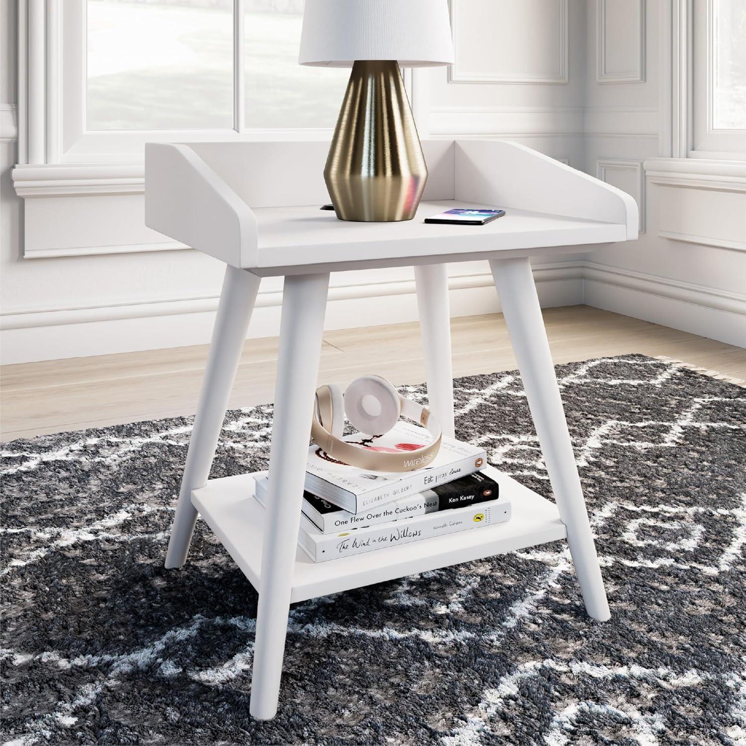 Signature Design by Ashley Casual Blariden Accent Table White