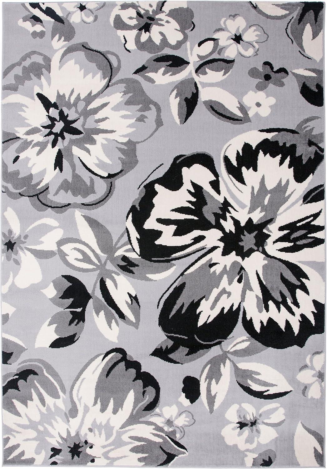 World Rug Gallery Modern Floral Desing Area Rug