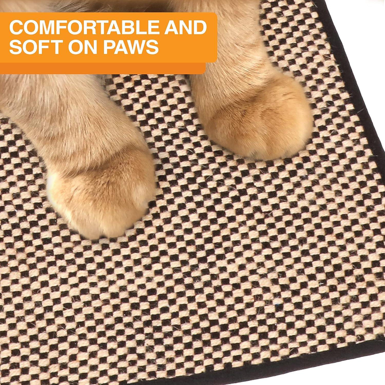 Neater Pets Jute Litter Trapping Mat, Checkered, 24" x 36"