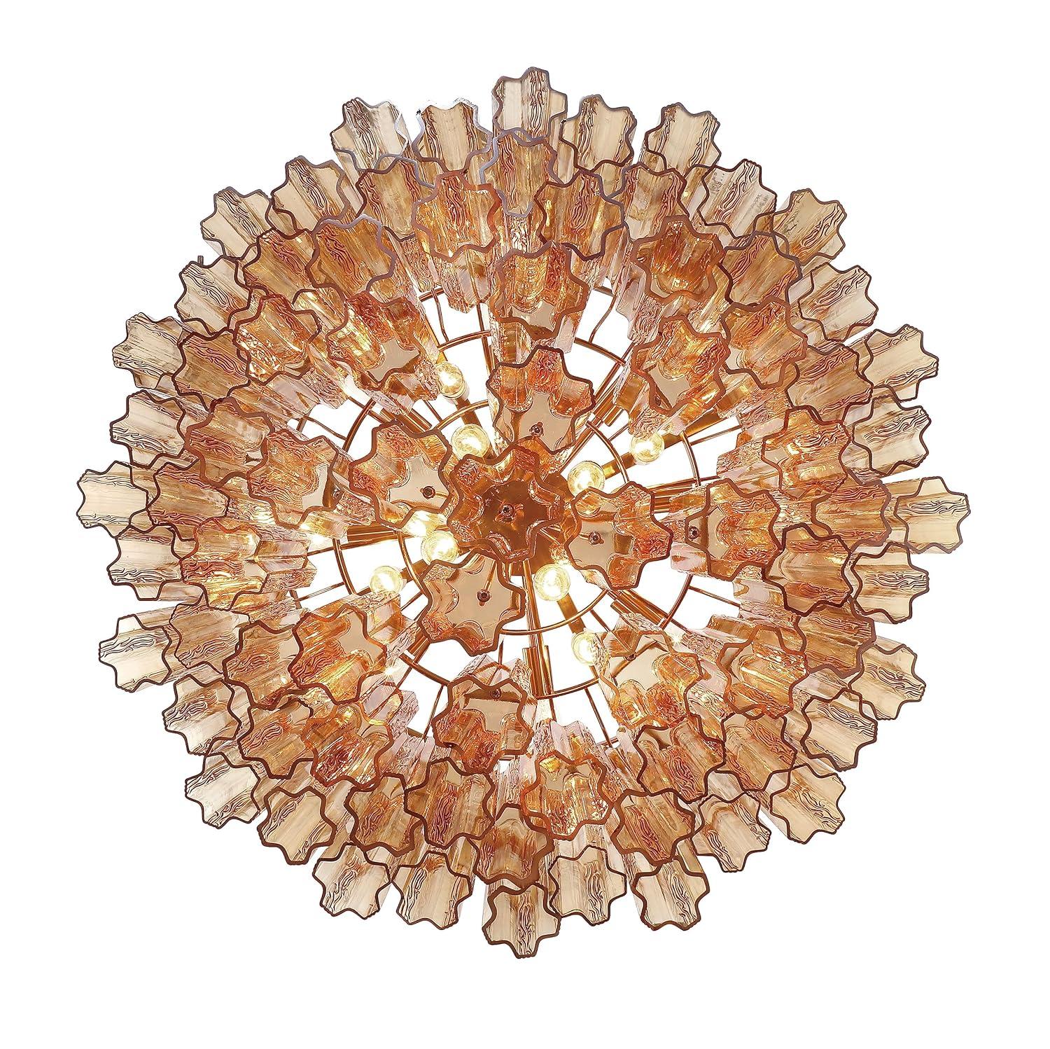 Crystorama Lighting Addis 16 - Light Chandelier in  Aged Brass