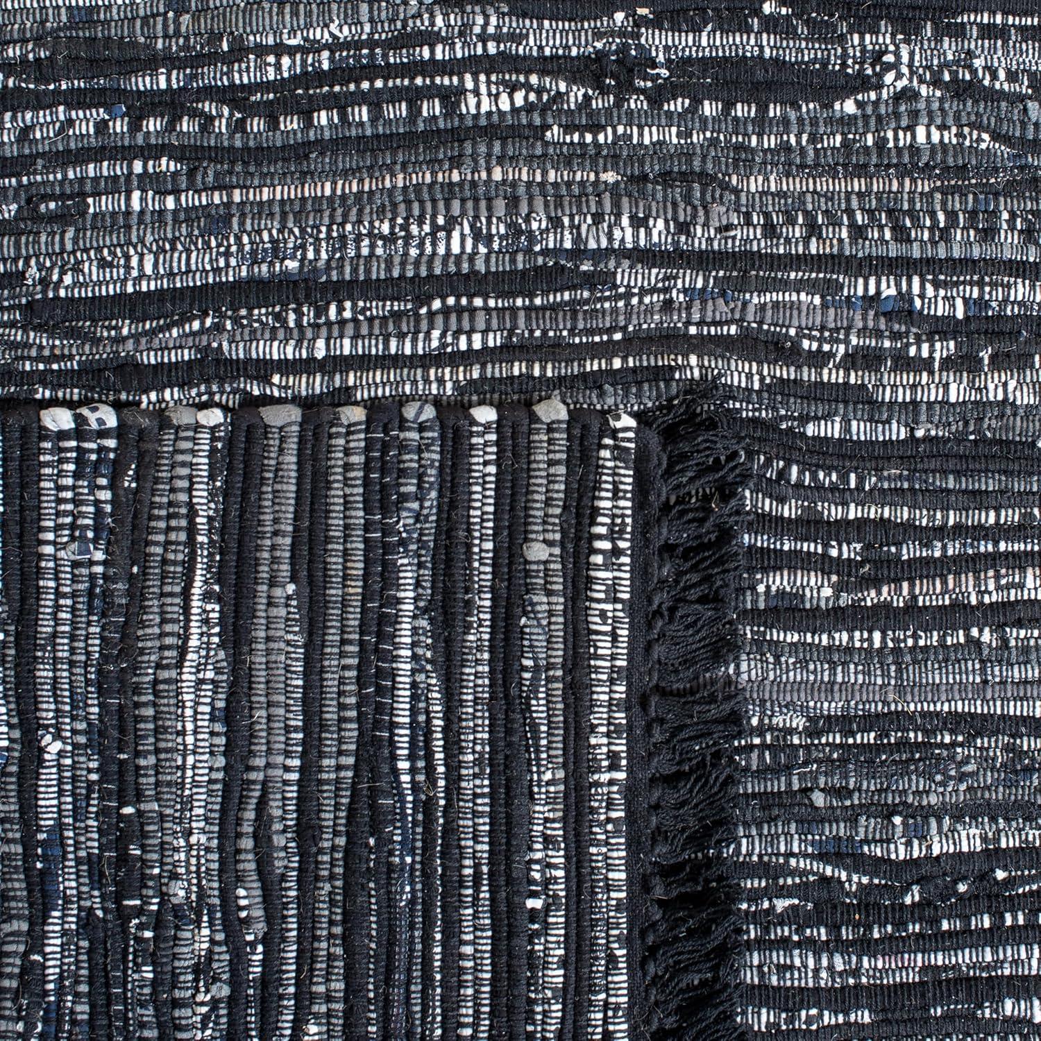 Fales Rag Rug Hand Woven Cotton Striped Rug