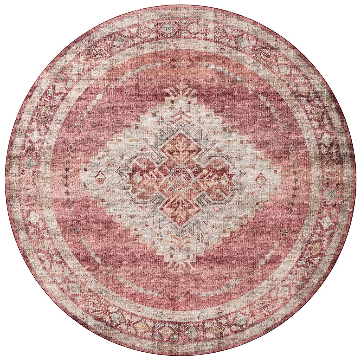 Loloi II Heidi Collection HEI-03 Sunset / Natural, Southwestern Area Rug 5'-0" x 7'-6"