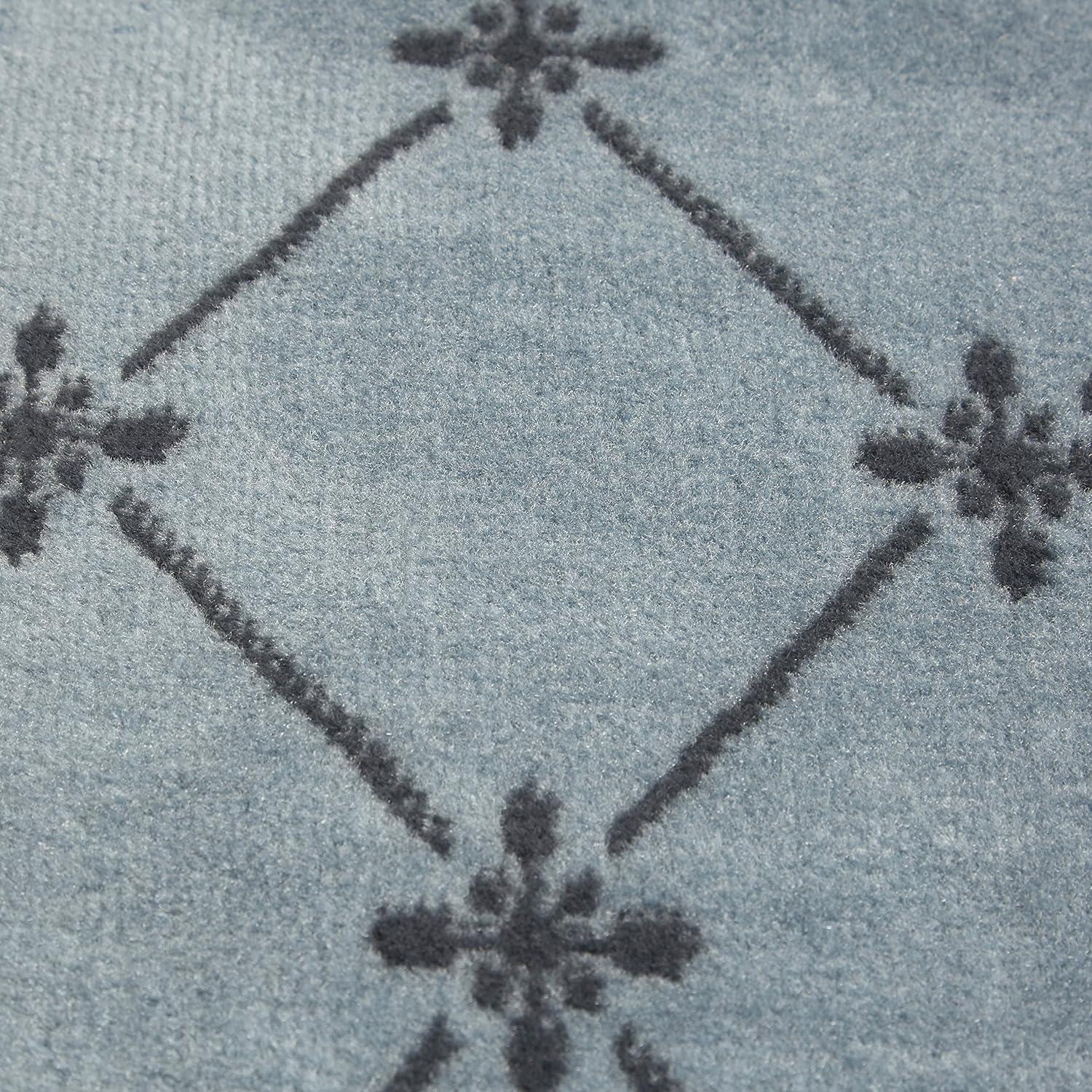 Home Dynamix Premium Aydin Traditional Diamond Floral Runner Area Rug, Blue/Ivory, 1'9"x7'2"