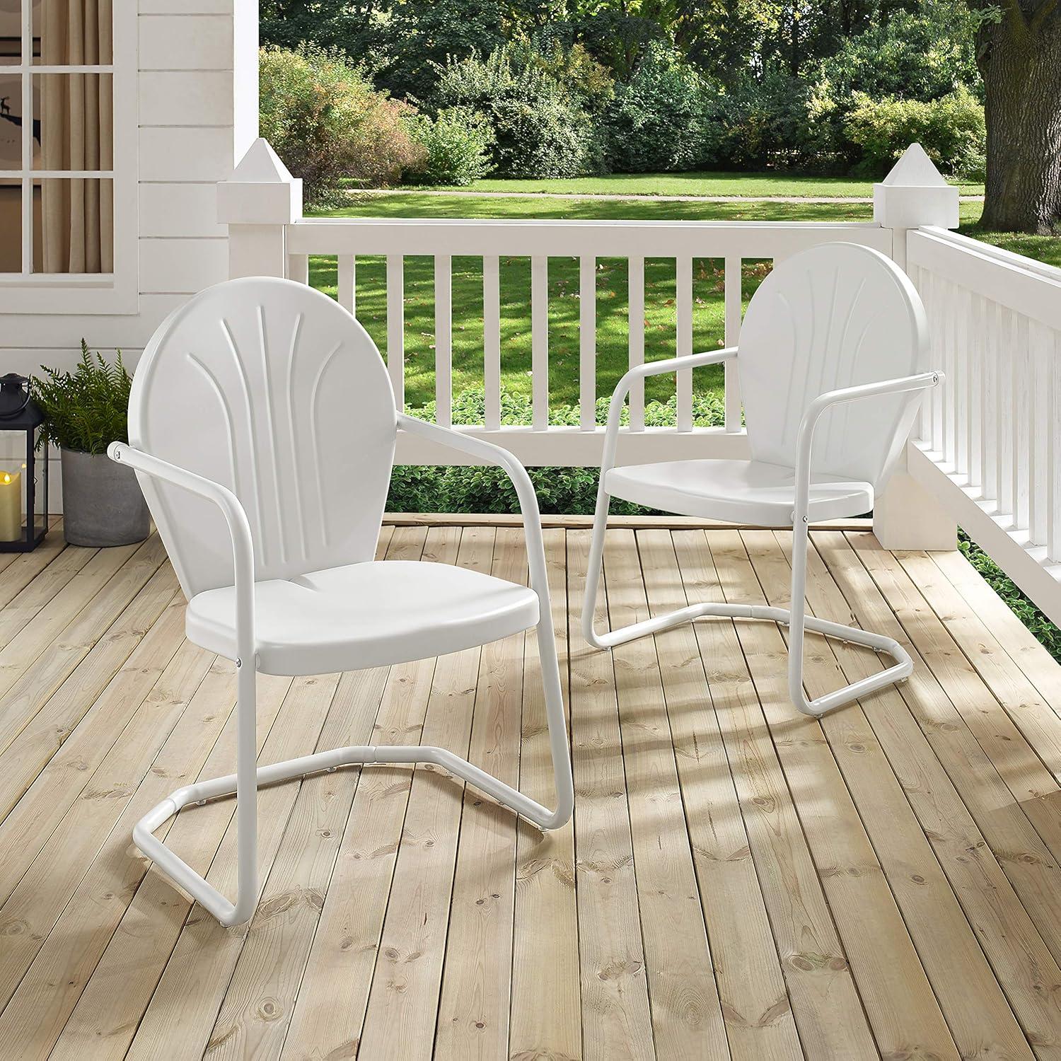 Griffith Metal Chair in White Finish