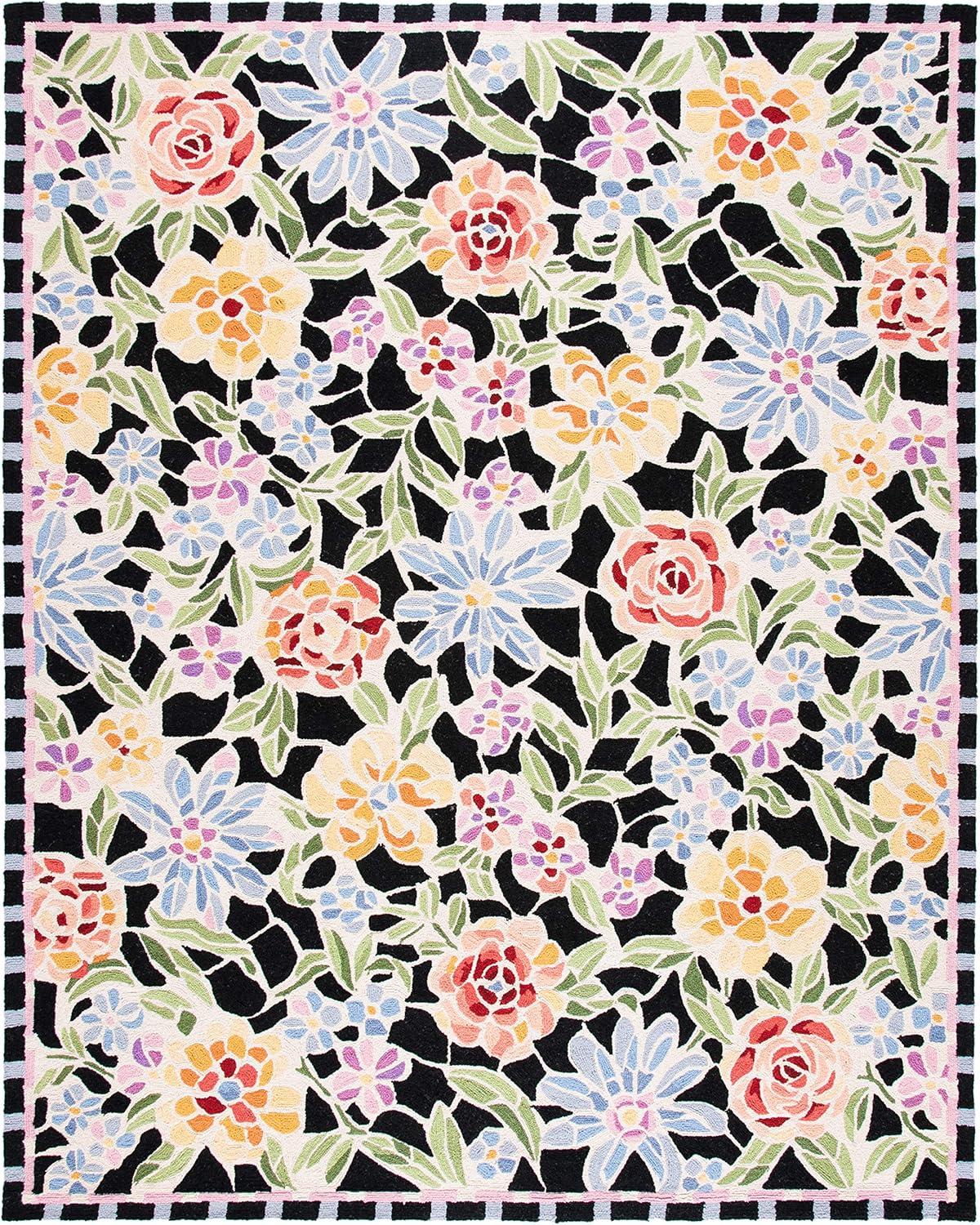 Chelsea HK214 Handmade Area Rug - 8'x10' - Black - Safavieh