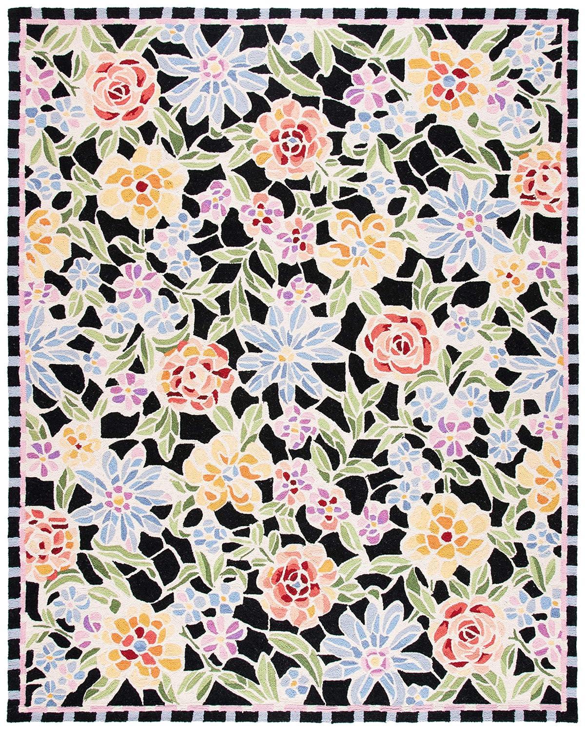 Chelsea HK214 Handmade Area Rug - 8'x10' - Black - Safavieh
