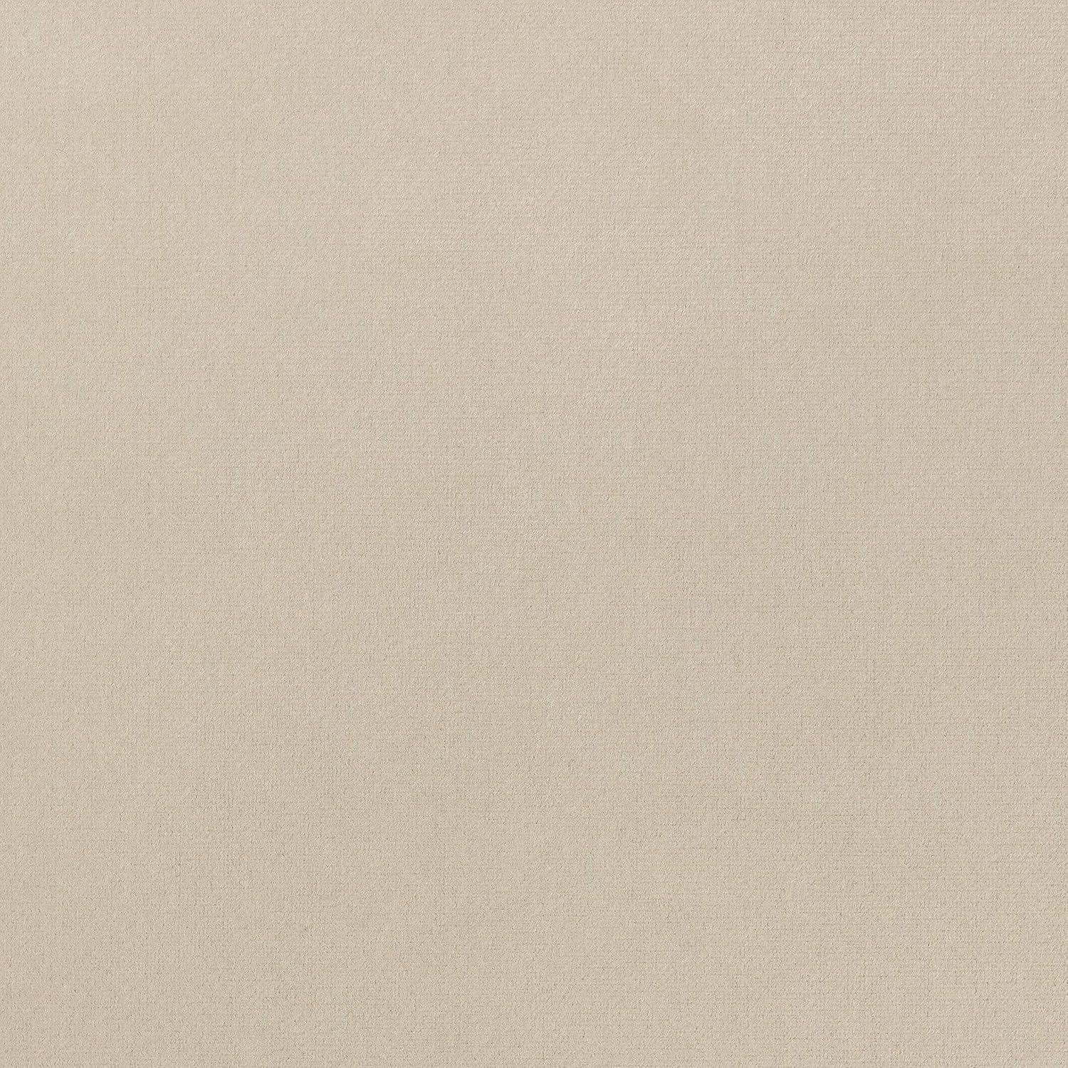 Chanasya 2pk Solid Velvet Room Darkening Blackout Privacy Window Curtain Panels - Set of 2 - 52 x 63 Inches Long - Beige