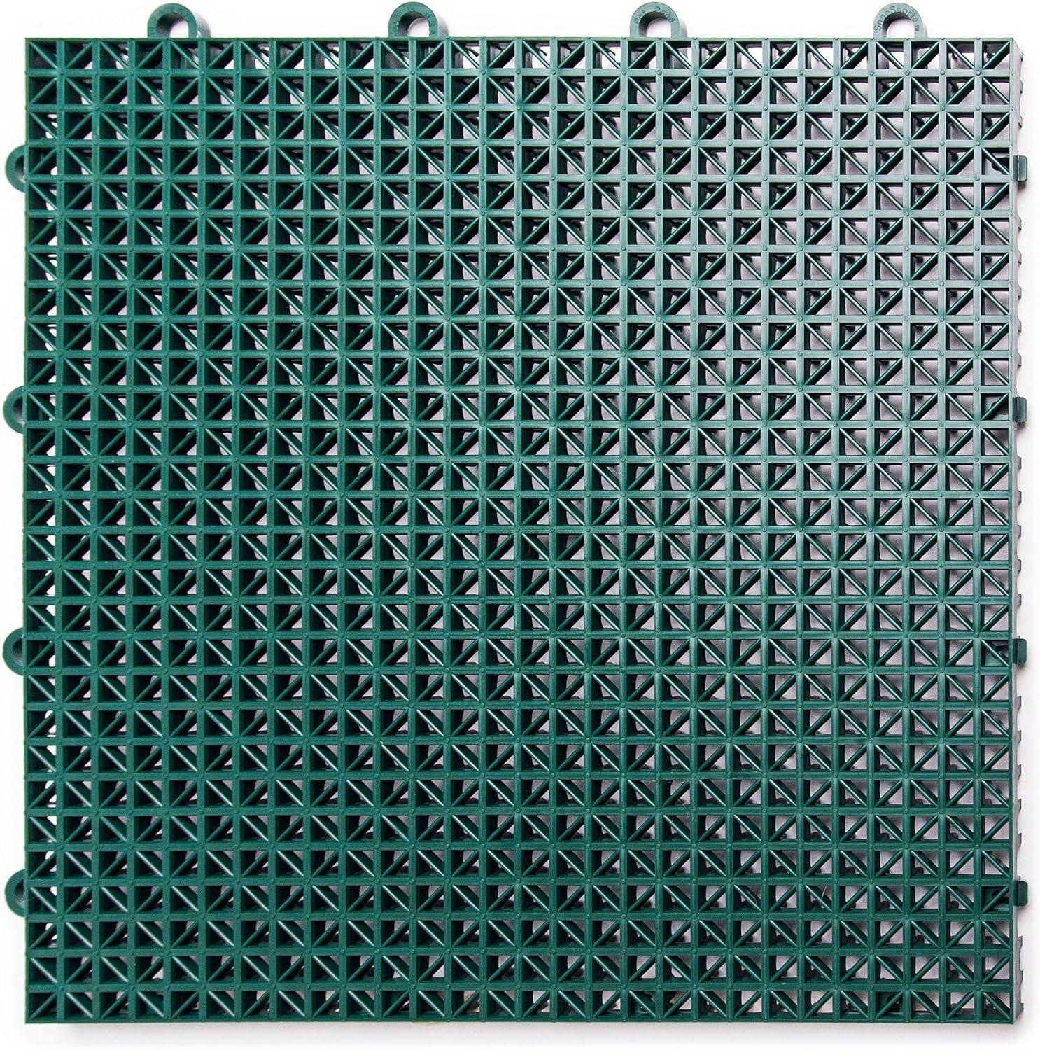 12" x 12" Plastic Interlocking Deck Tile (40-Pack)
