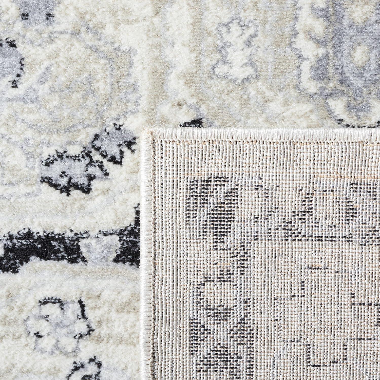 SAFAVIEH Brentwood Cedric Traditional Area Rug, 3' x 5', Ivory/Black