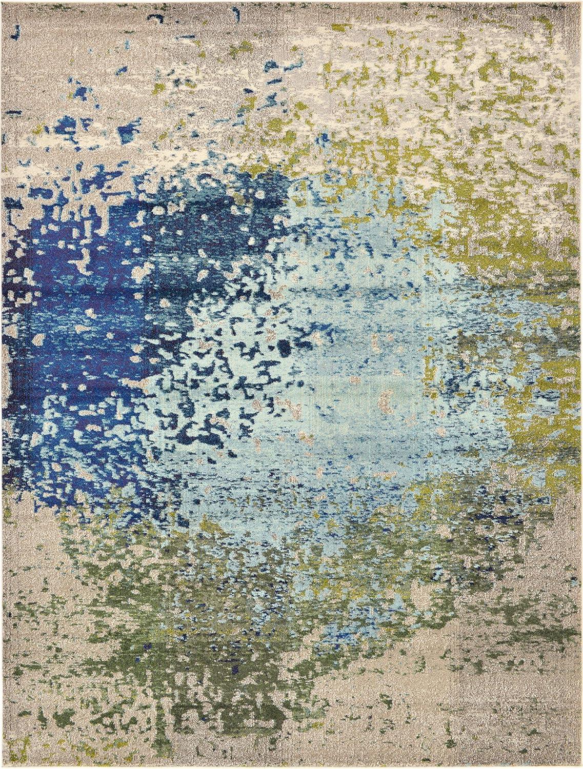 Unique Loom 9' 0 x 12' 2 Blue Estrella Vella Area Rug