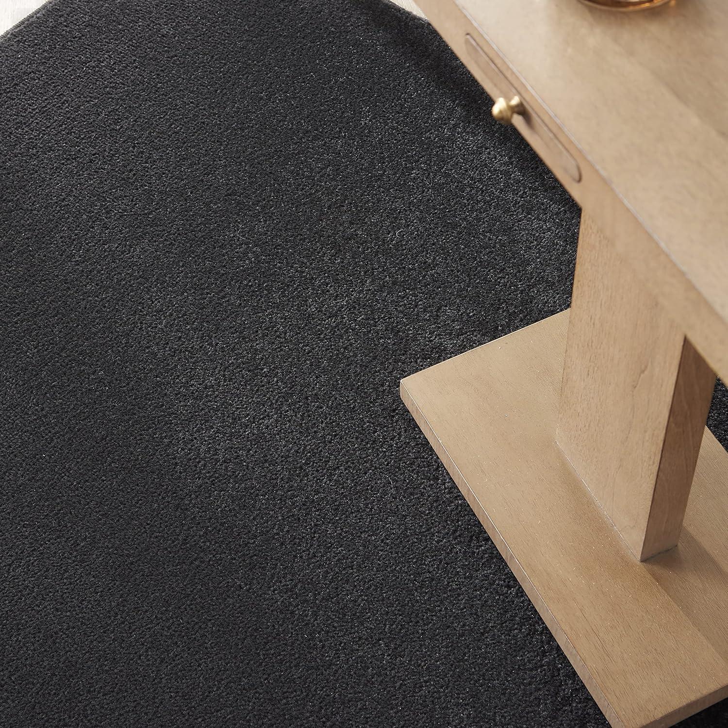 Nourison Essentials Easy Care Indoor Outdoor Area Rug - Black 4' x 6'