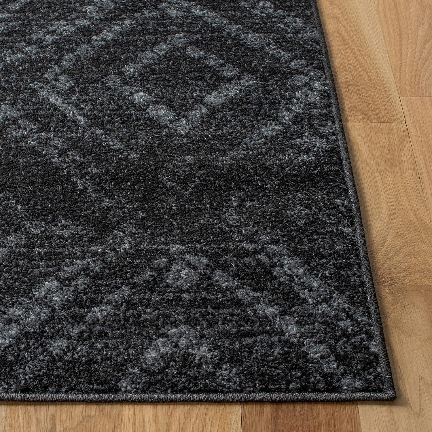 Adirondack ADR131 Machine Made Indoor Accent Rug - Dark Grey/Grey - 3'x5' - Safavieh