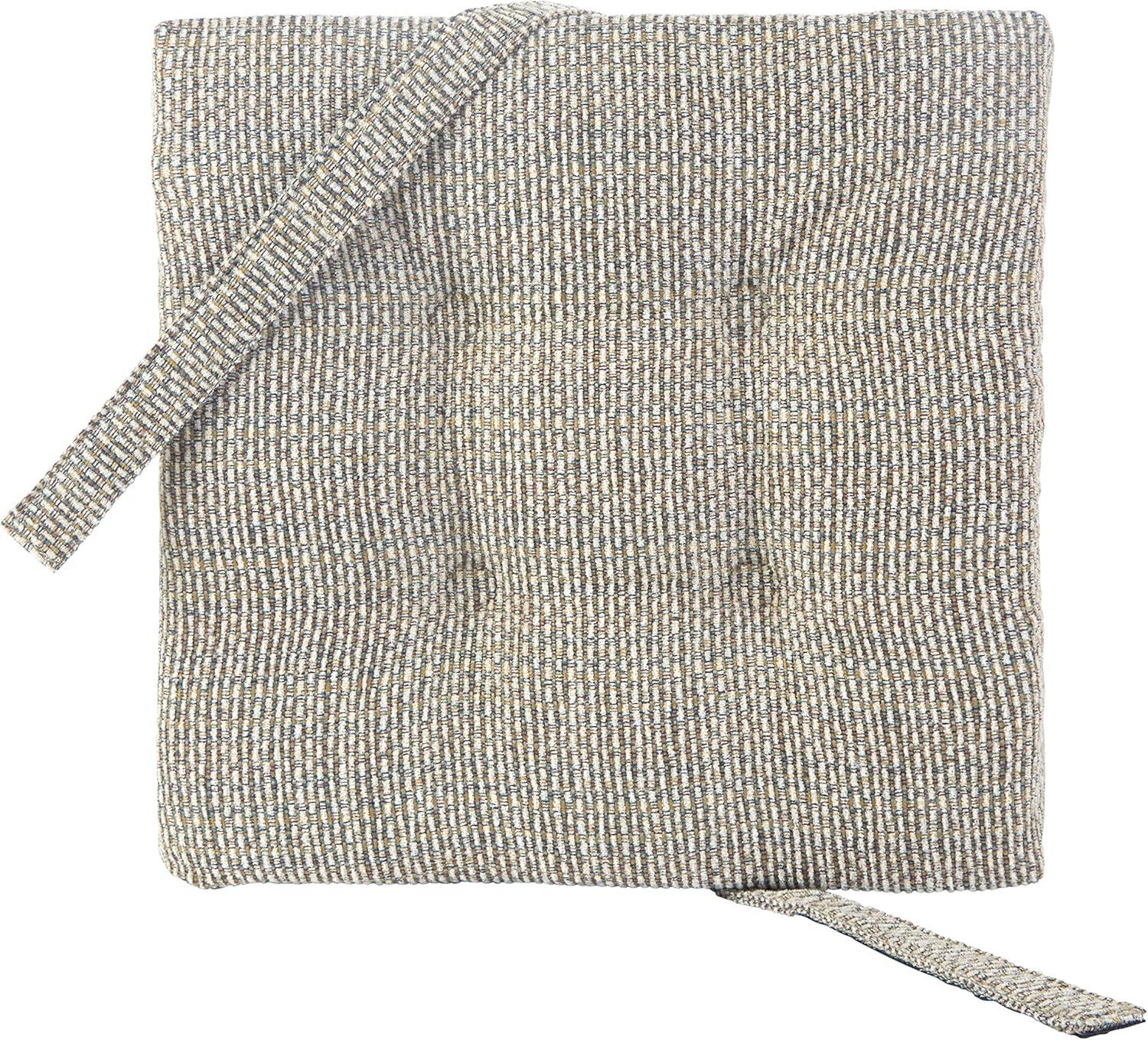 Klear Vu Gripper Square 15" x 15" Bar Stool Cushion with Velcro Straps - Set of 4