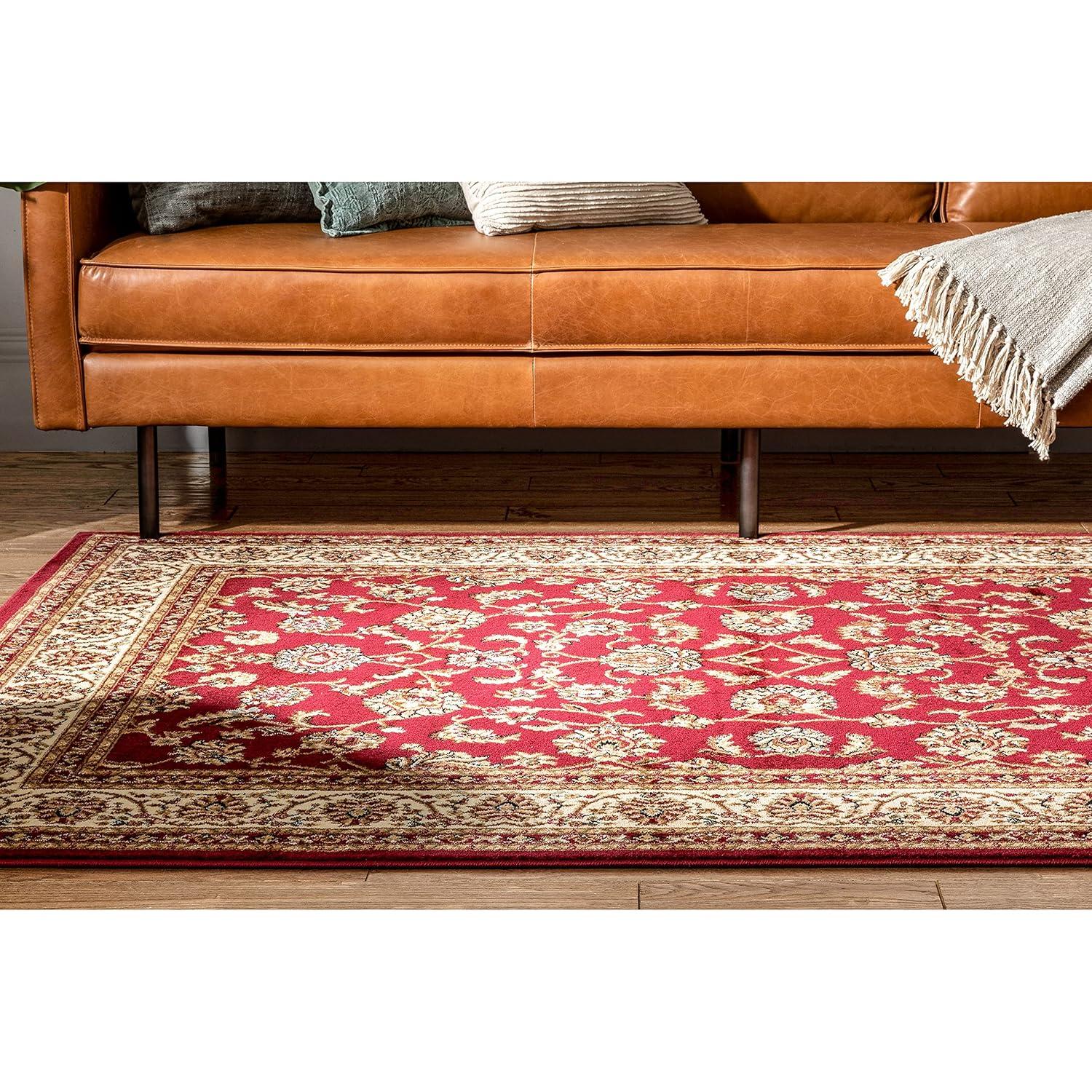 Well Woven Barclay Sarouk Traditional Oriental Panel Black 3'11" x 5'3" Area Rug