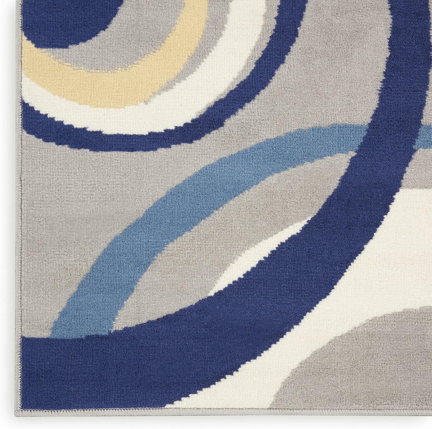 Nourison Grafix GRF21 Indoor only Area Rug - Grey 6' x 9'