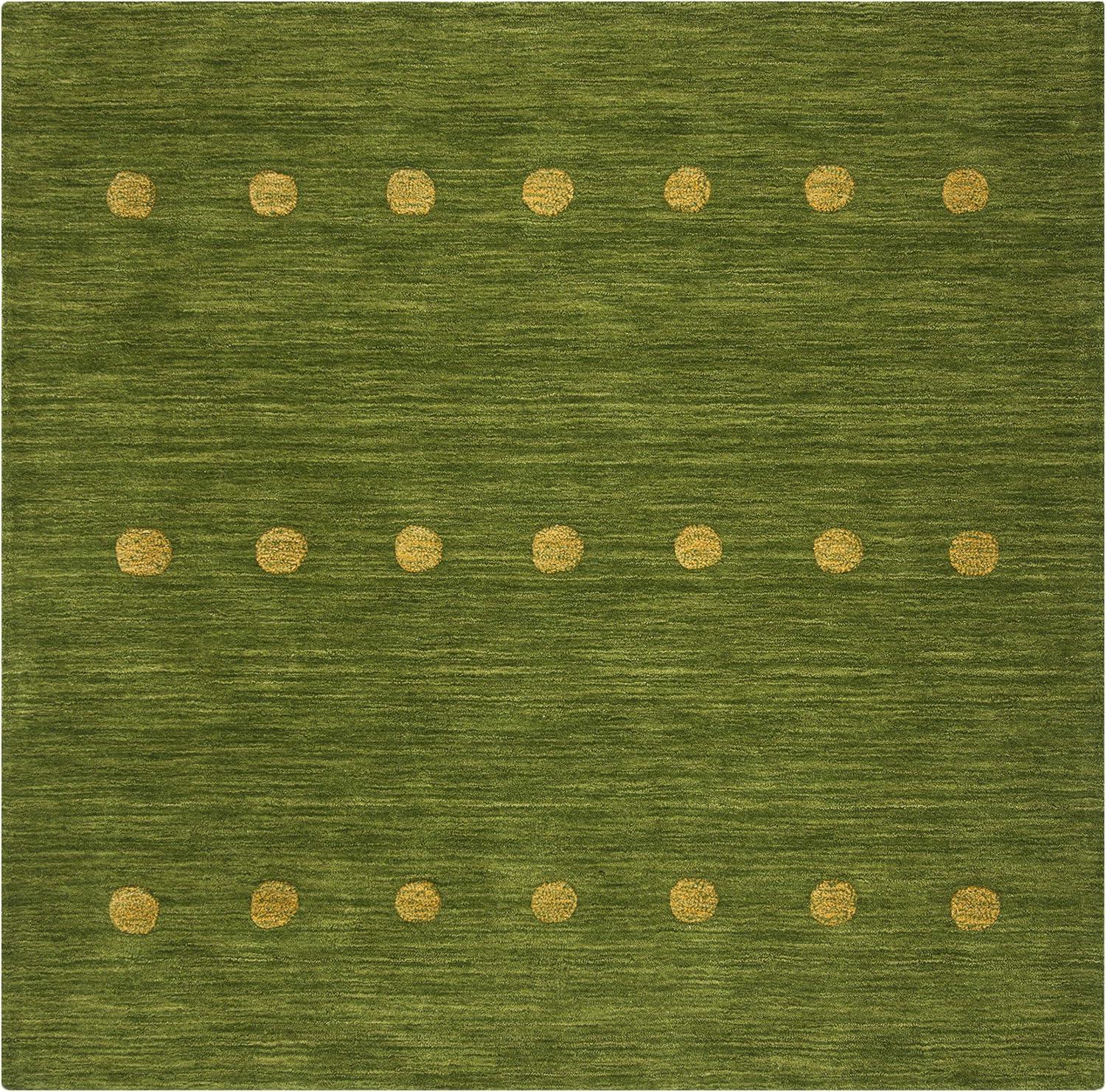 Himalaya HIM590 Hand Loomed Area Rug - Green - 6'x6' - Safavieh.