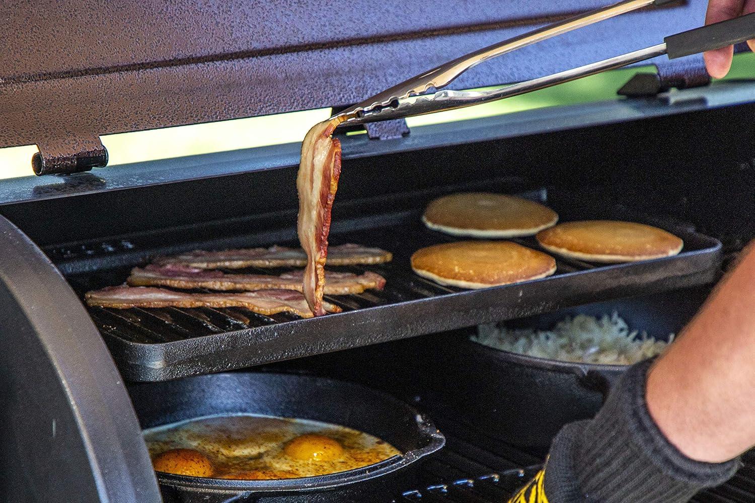 Pit Boss Pit Boss Cast Iron Rectangular Reversible Grill and Griddle Pan