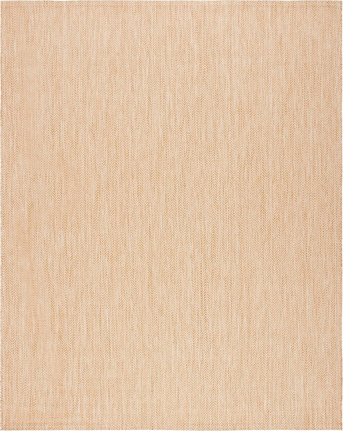 SAFAVIEH Courtyard Morven Chevron Stripes Indoor/Outdoor Area Rug, 5'3" x 7'7", Natural/Cream
