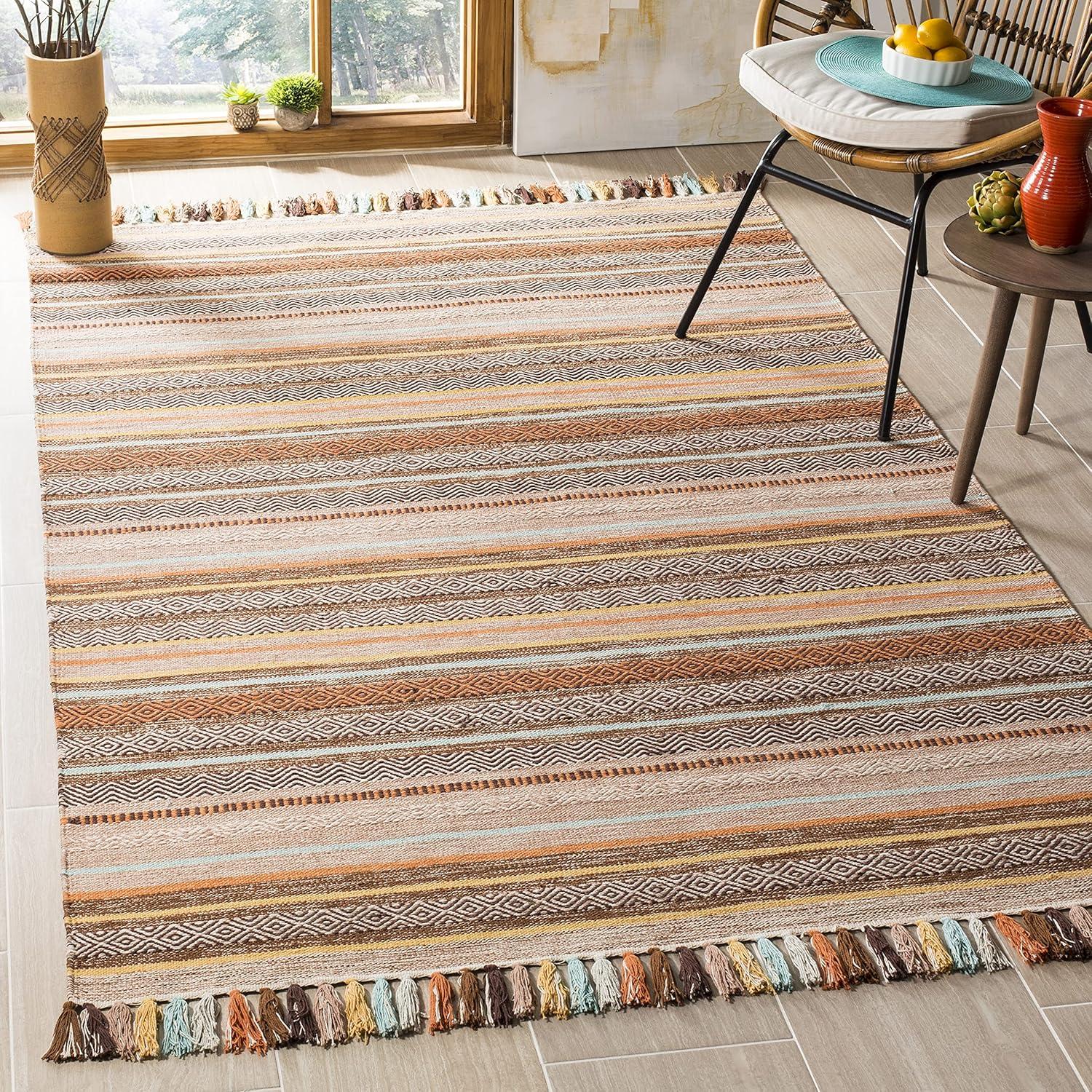 Montauk MTK901 Hand Woven Indoor Area Rug - Brown/Multi - 5'x8' - Safavieh.