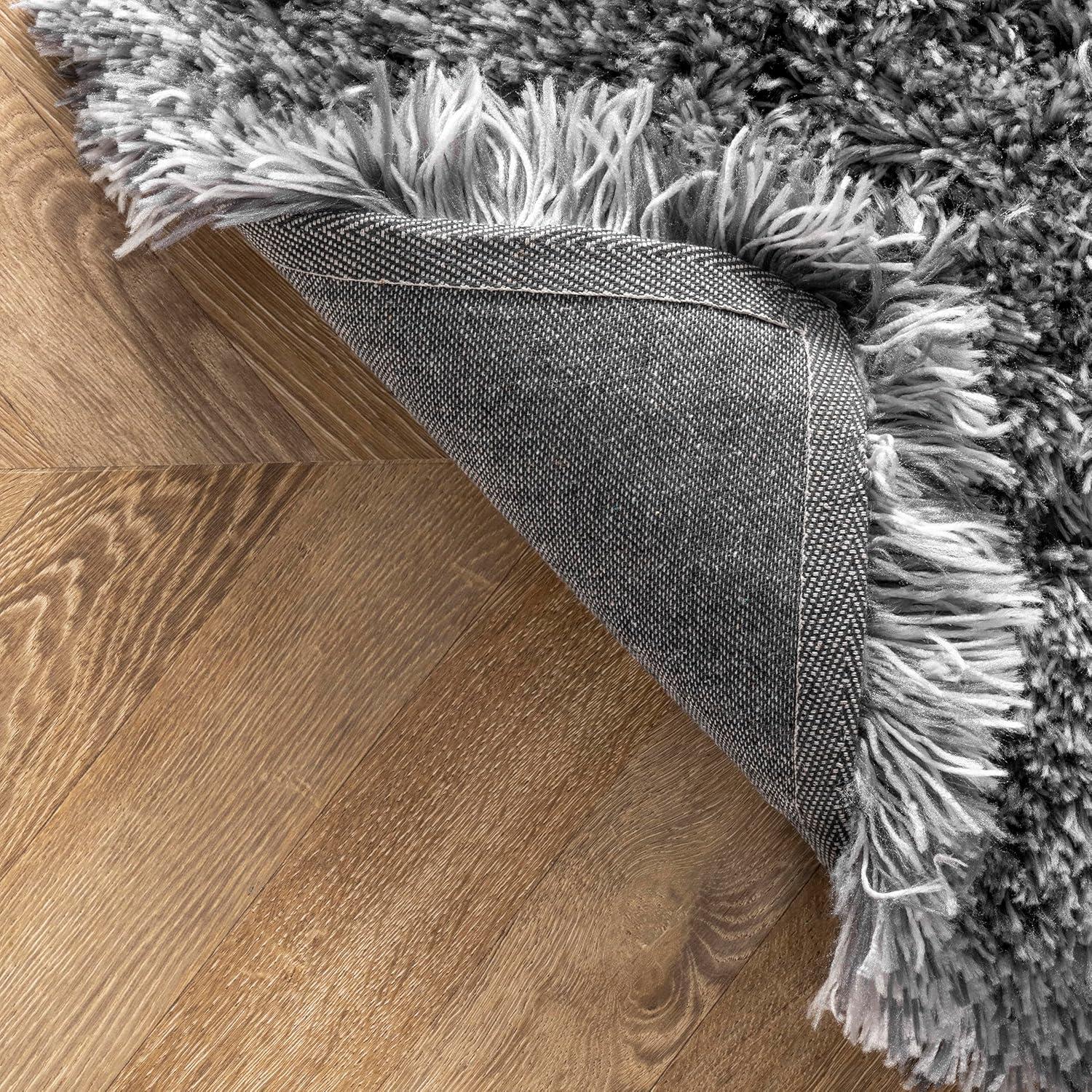 3'x5' Hand Tufted Kristan Shag Area Rug Gray - nuLOOM: Modern High Pile Rectangle, Indoor Polyester Rug