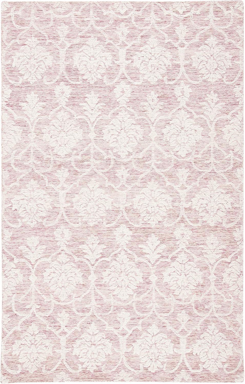 Metro MET996 Hand Tufted Indoor Area Rug - Pink/Ivory - 5'x8' - Safavieh