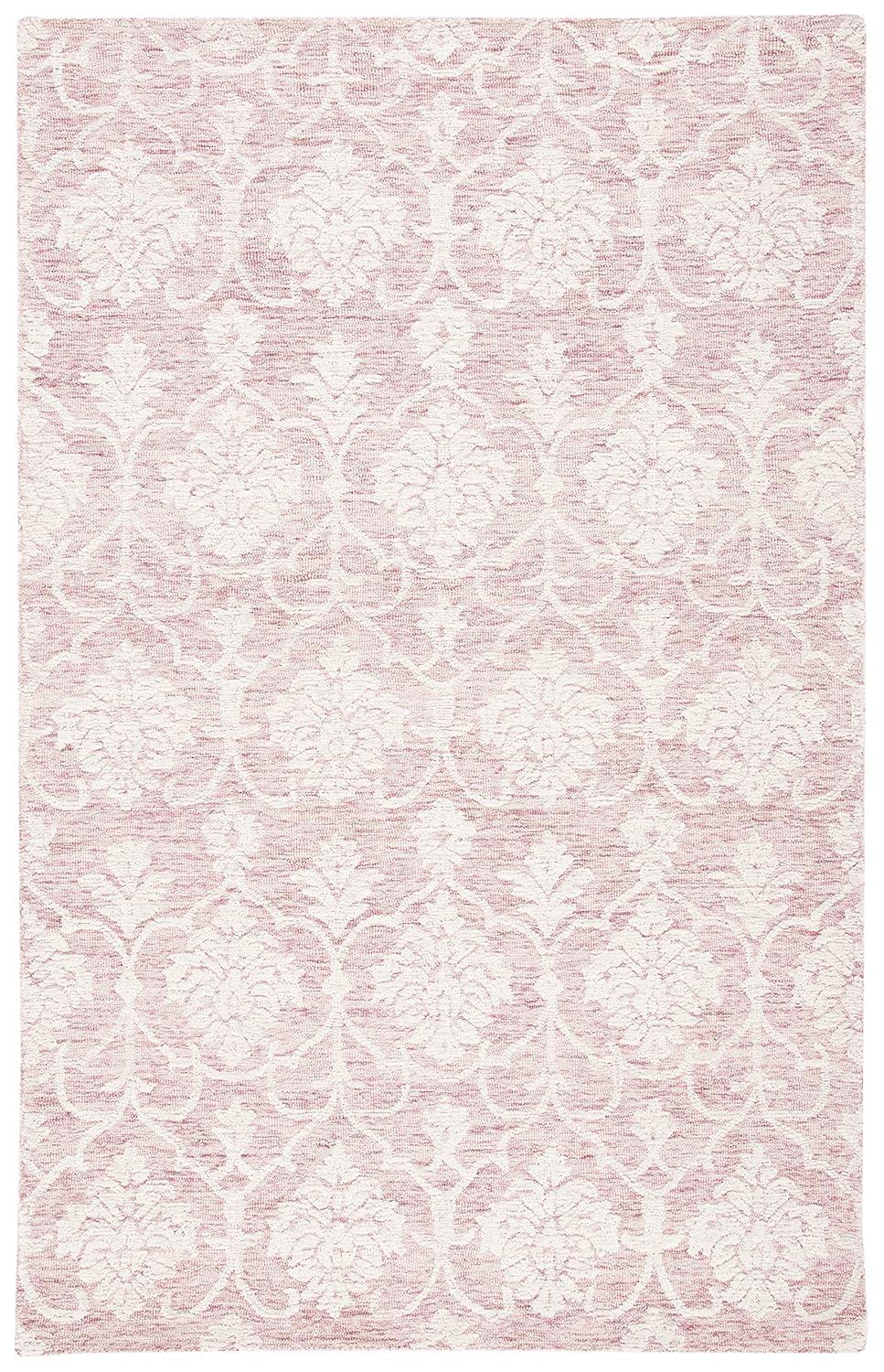 Metro MET996 Hand Tufted Indoor Area Rug - Pink/Ivory - 5'x8' - Safavieh