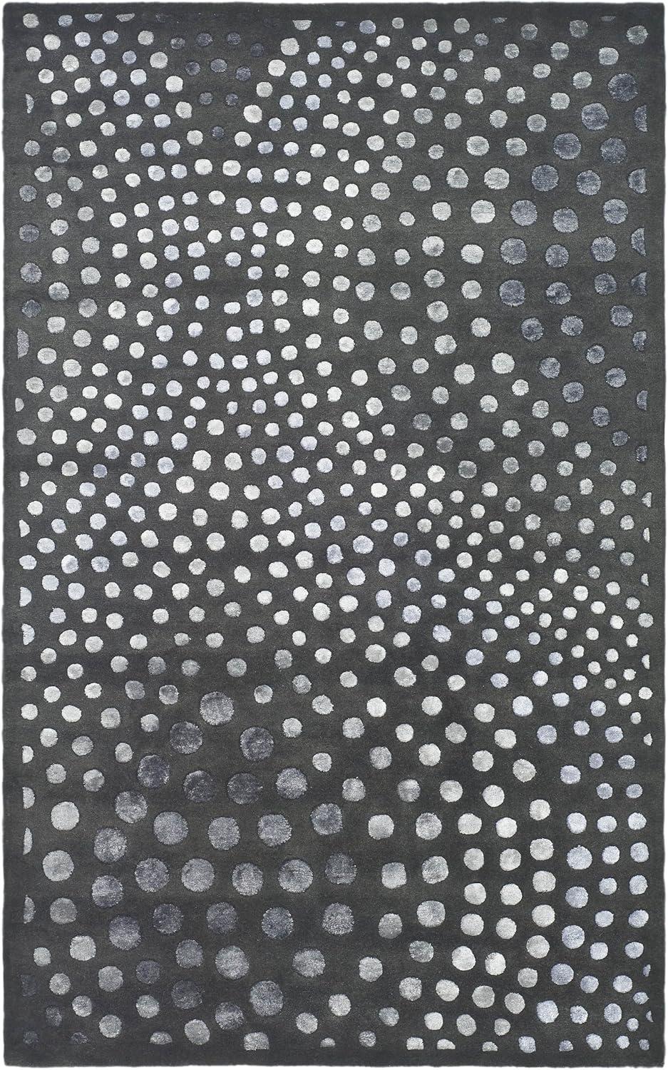 Soho SOH654 Hand Tufted Indoor Area Rug - Dark Grey - 5'x8' - Safavieh