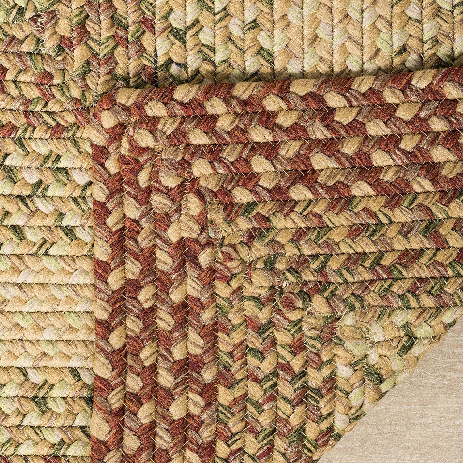 Braided BRD303 Hand Woven Area Rug - Rust/Multi - 5'x5' - Safavieh.