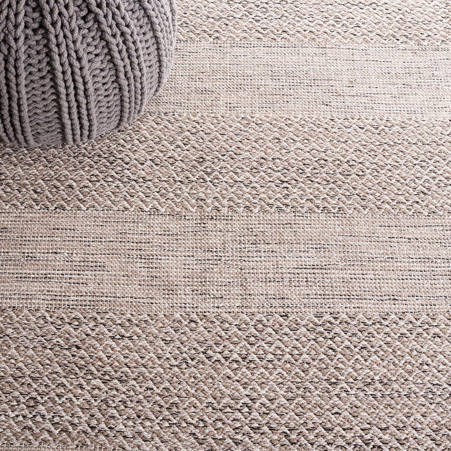 Montauk MTK330 Hand Woven Indoor Area Rug - Ivory/Steel Grey - 8'x10' - Safavieh