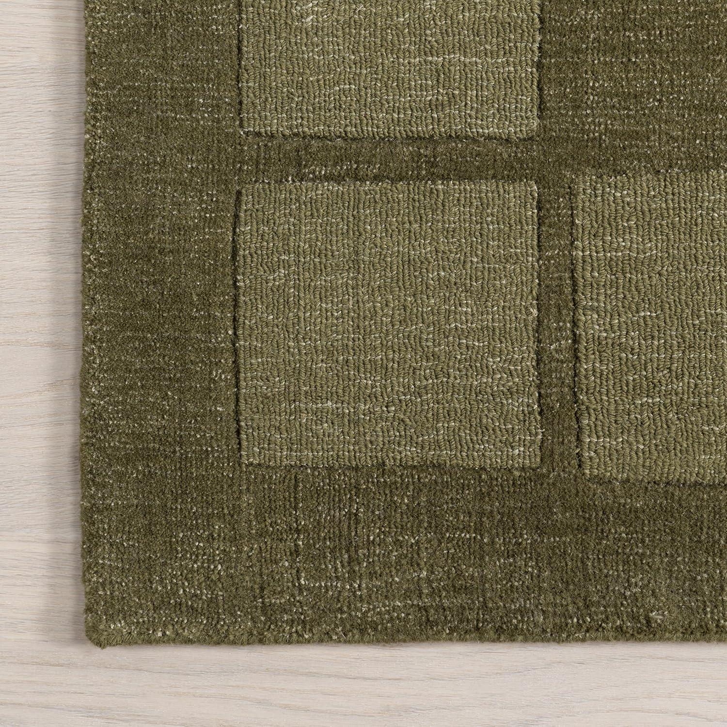 Milchan High Low Wool Blend Area Rug