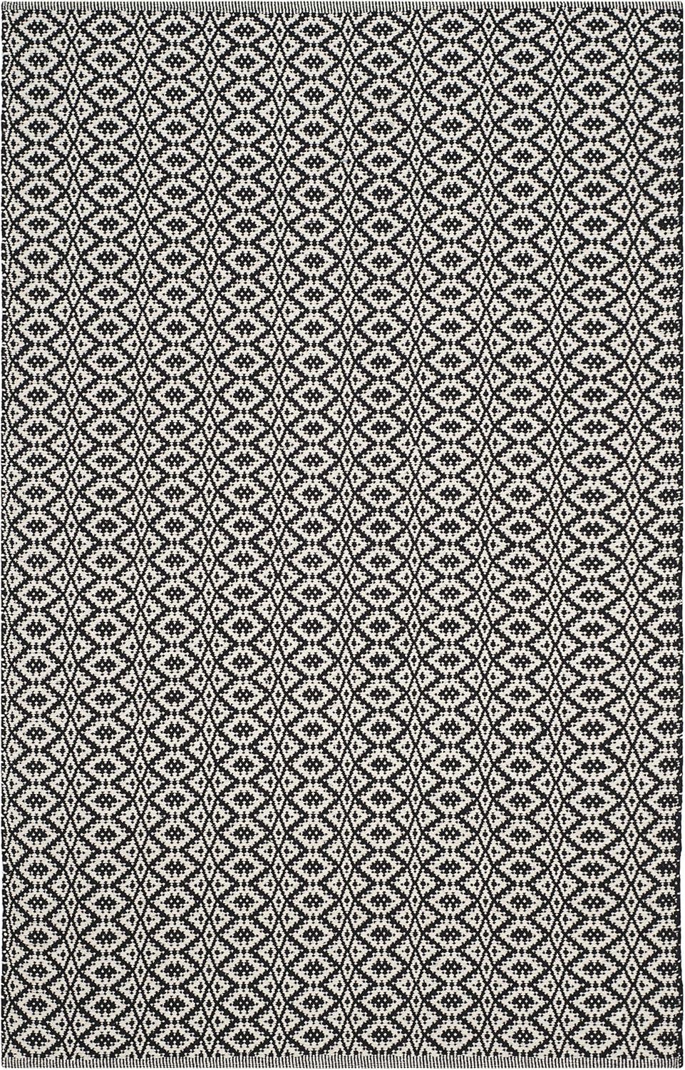 Montauk MTK716 Hand Woven Indoor Accent Rug - Ivory/Black - 3'x5' - Safavieh