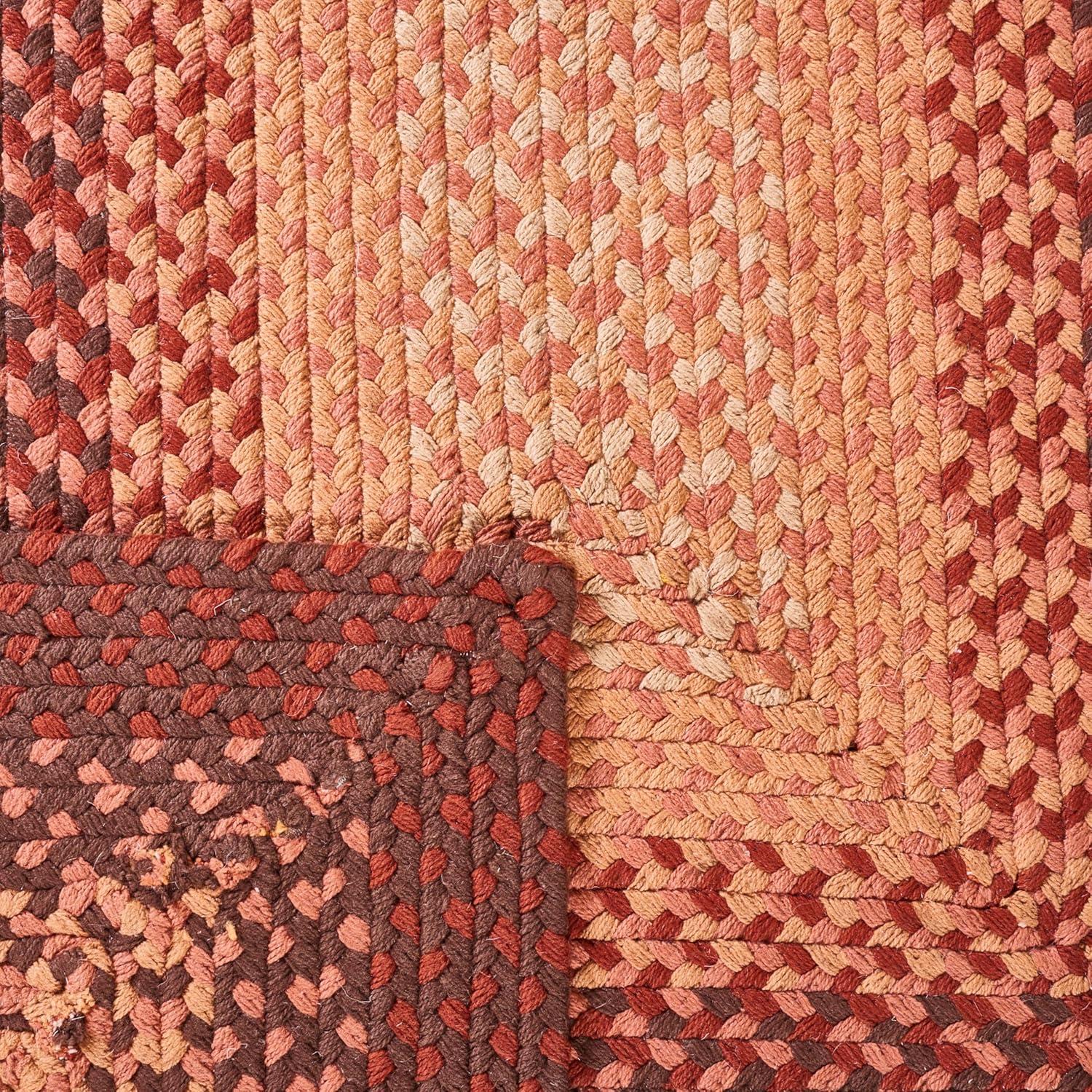 SAFAVIEH Braided Claes Color Bordered Area Rug, Orange/Rust, 8' x 10'