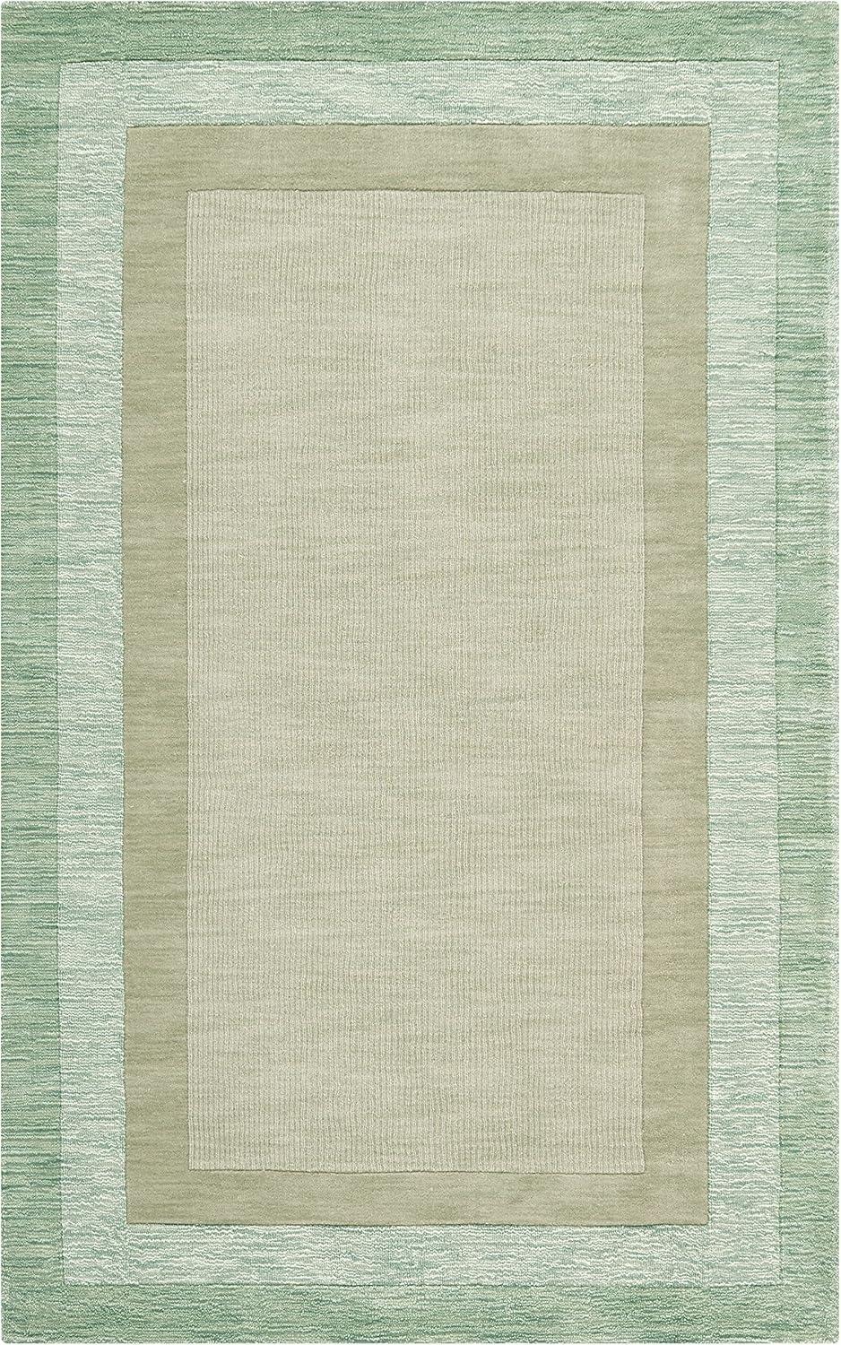 Impressions IM821 Hand Loomed Area Rug - Green/Beige - 4'x6' - Safavieh