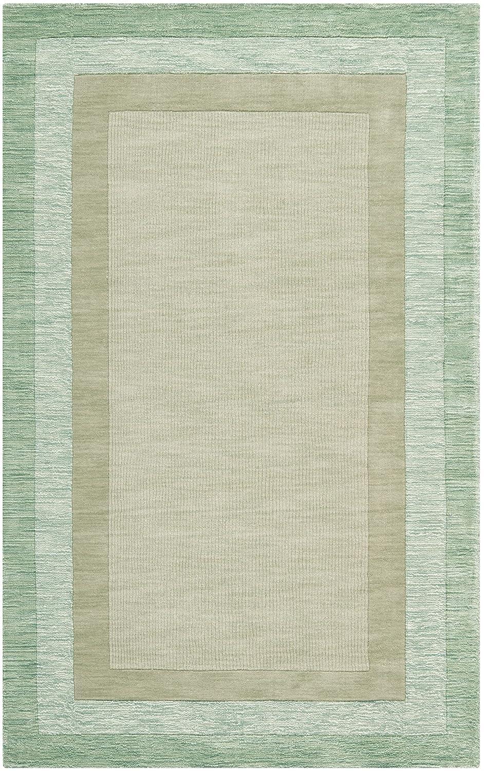 Impressions IM821 Hand Loomed Area Rug - Green/Beige - 4'x6' - Safavieh