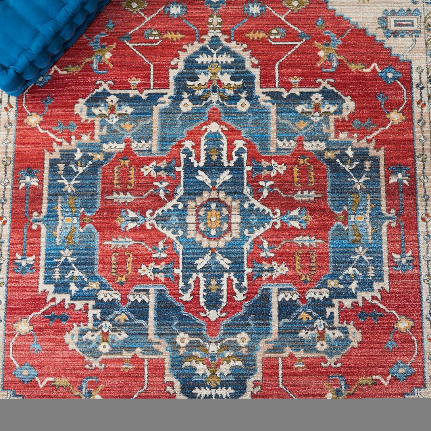 Vintage Persian VTP477 Power Loomed Area Rug - Red/Blue - 9'x11'7" - Safavieh.