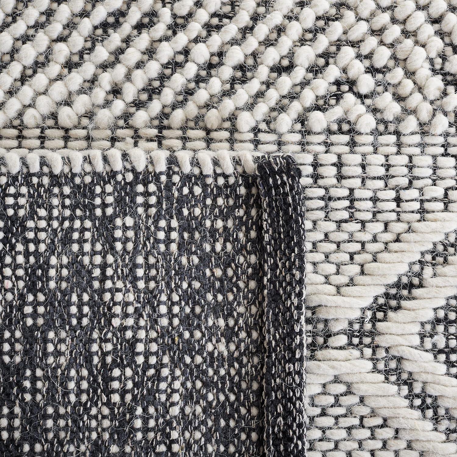 Union Rustic Dessiree Hand Woven Wool And Cotton Geometric Rug