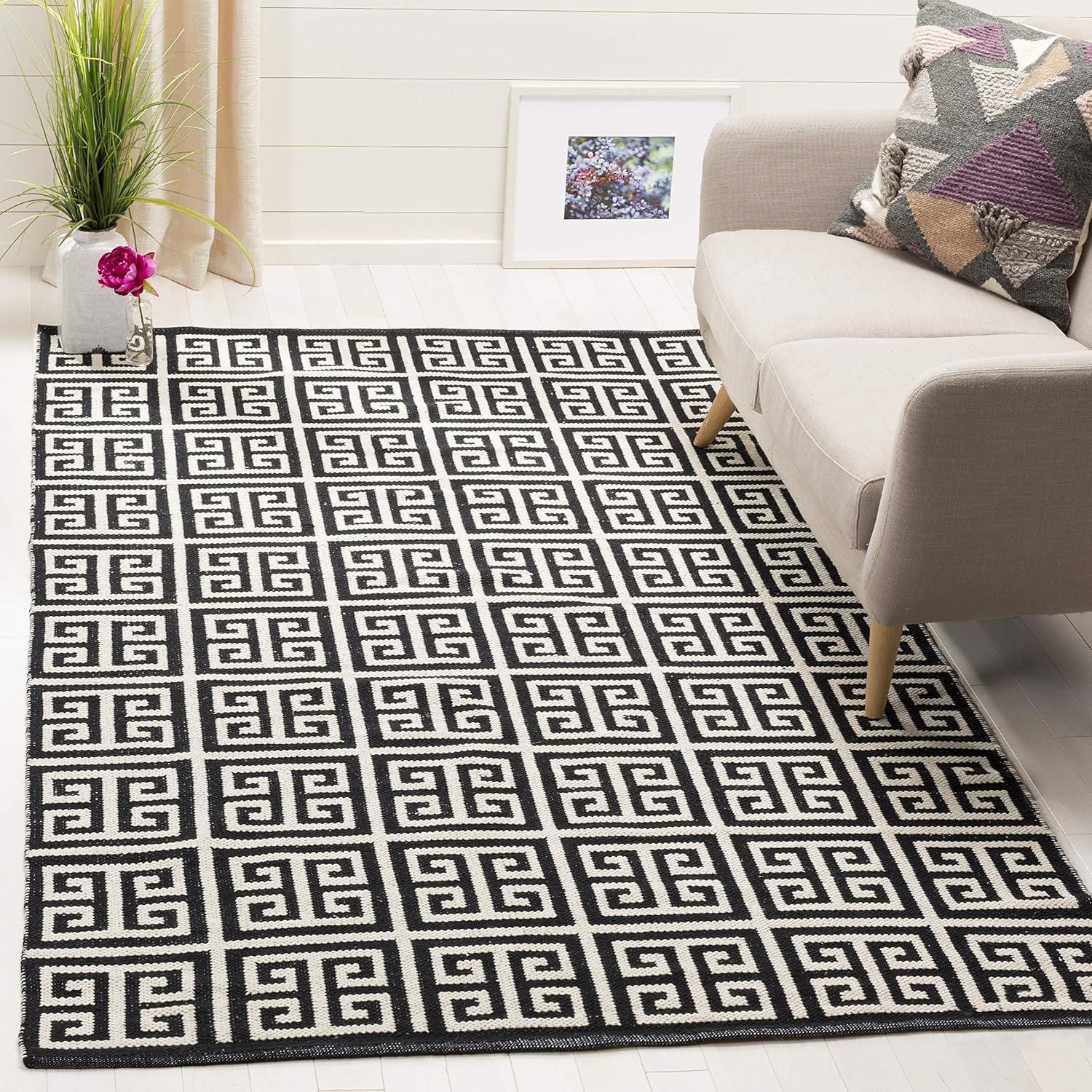 Montauk MTK724 Hand Woven Area Rug - Light Blue/Ivory - 6'x6' - Safavieh.