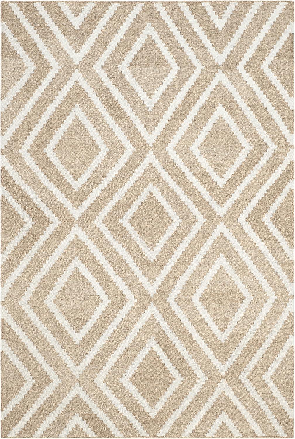 Whittlesey Hand Woven 80% Viscose, 20% Wool Geometric Rug