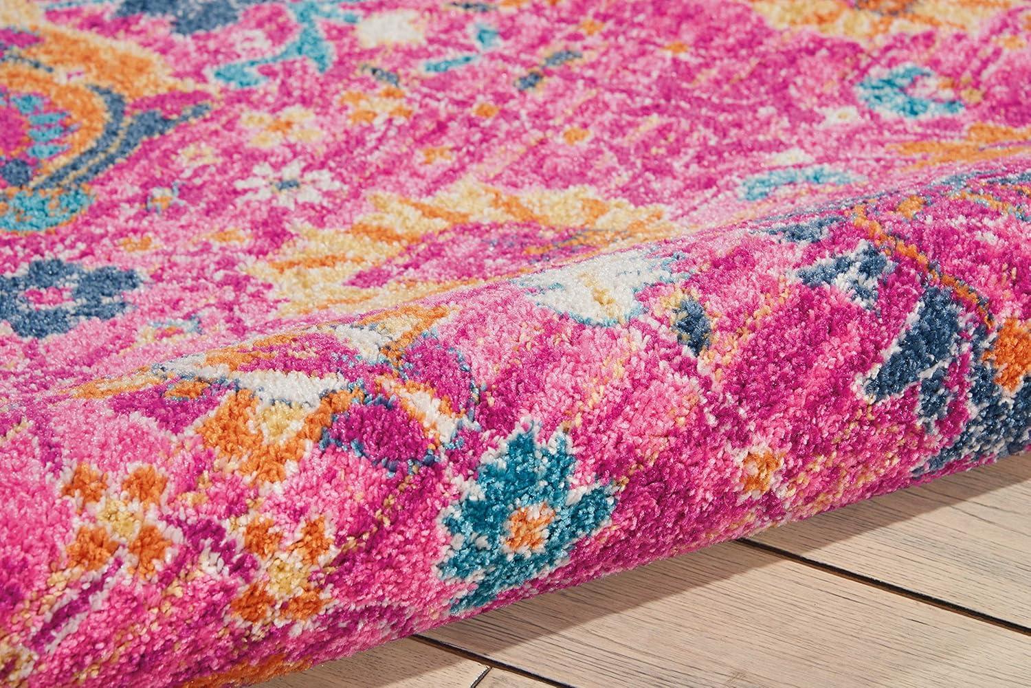 Nourison Passion Bohemian Indoor Rug Fuchsia 6'7" x 9'6"