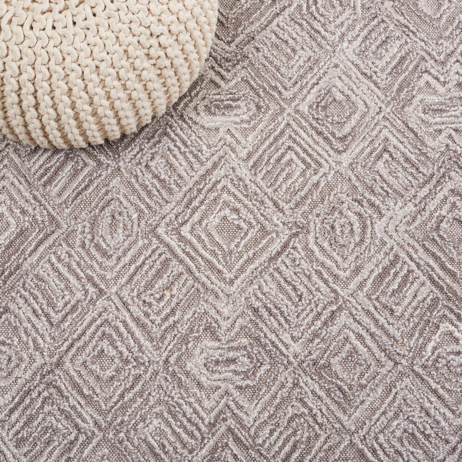 Textural TXT201 Hand Tufted Area Rug - Brown - 8'x10' - Safavieh.