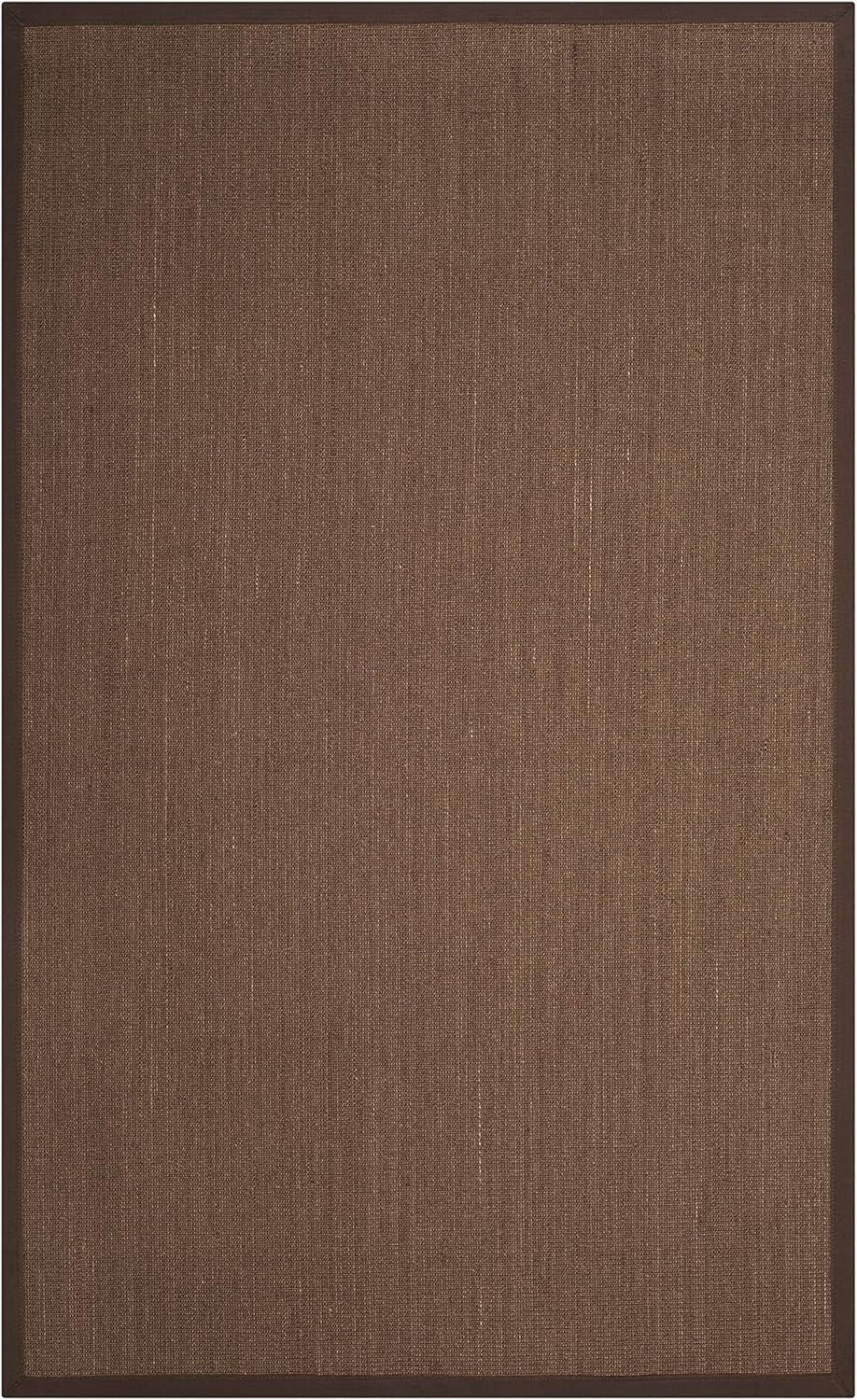 Natural Fiber NF131 Power Loomed Indoor Area Rug - Brown/Brown - 4'x6' - Safavieh