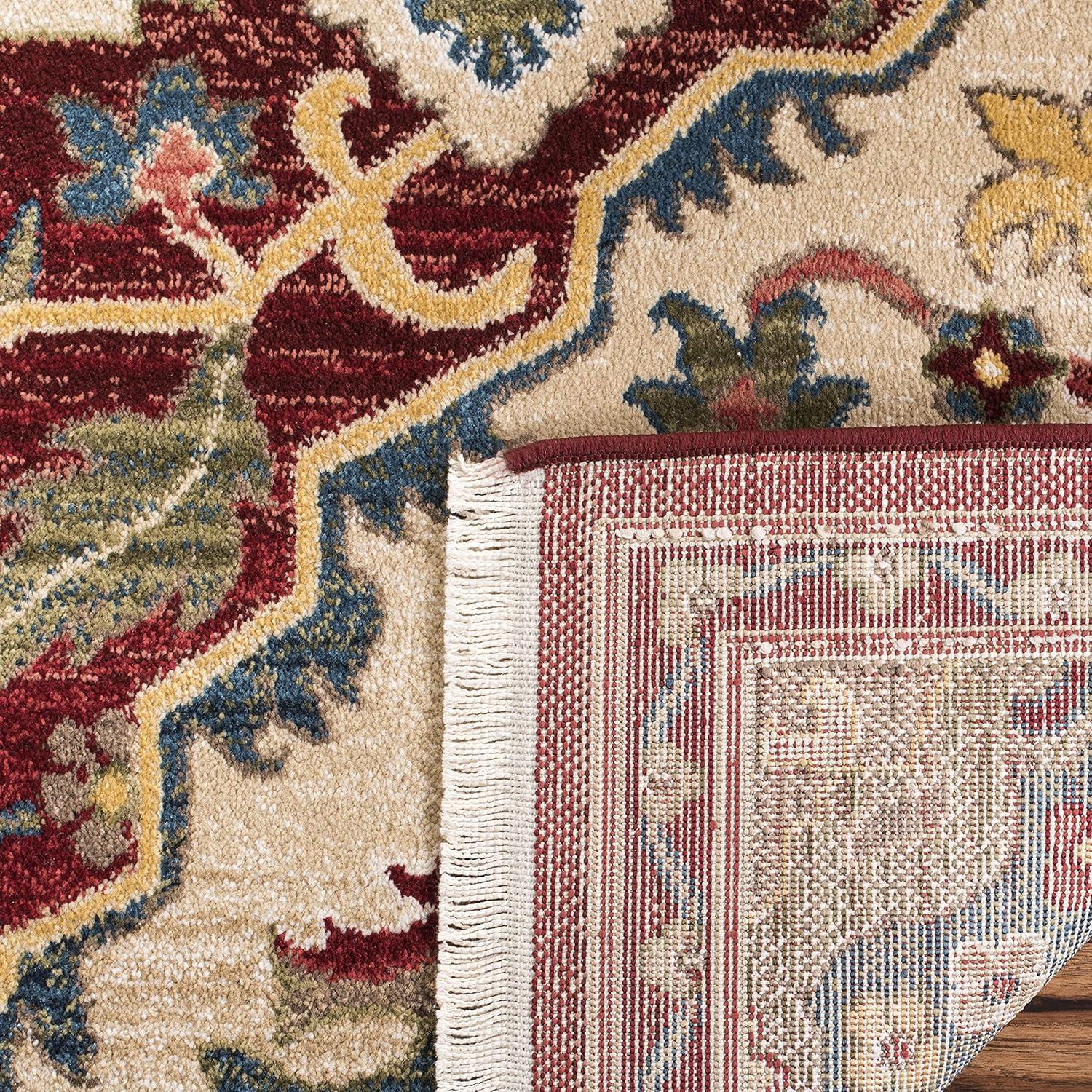 Kashan KSN304 Power Loomed Area Rug - Red/Beige - 6'7"x9' - Safavieh.