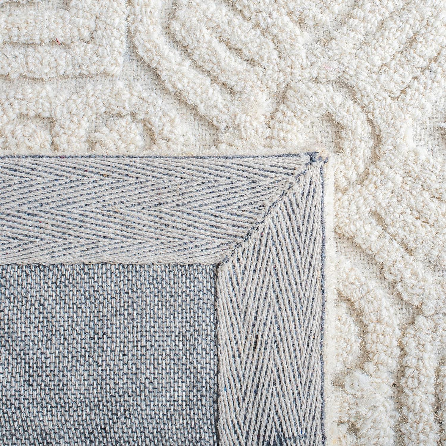 SAFAVIEH Textural Dinah Geometric Area Rug, Ivory, 11' x 15'
