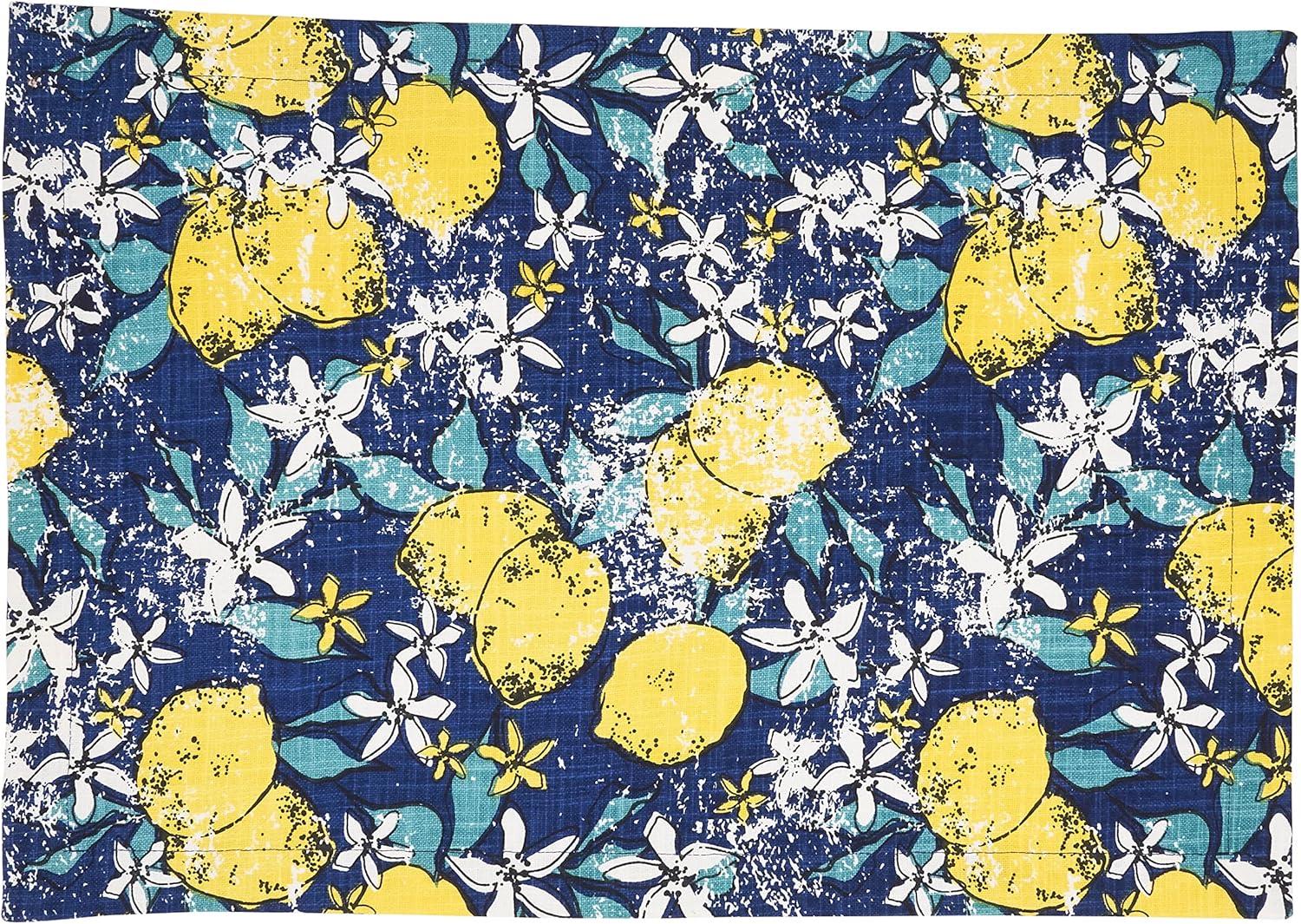 Saro Assam Collection 100% Cotton No Pattern Rectangle Placemat (Set of 4)
