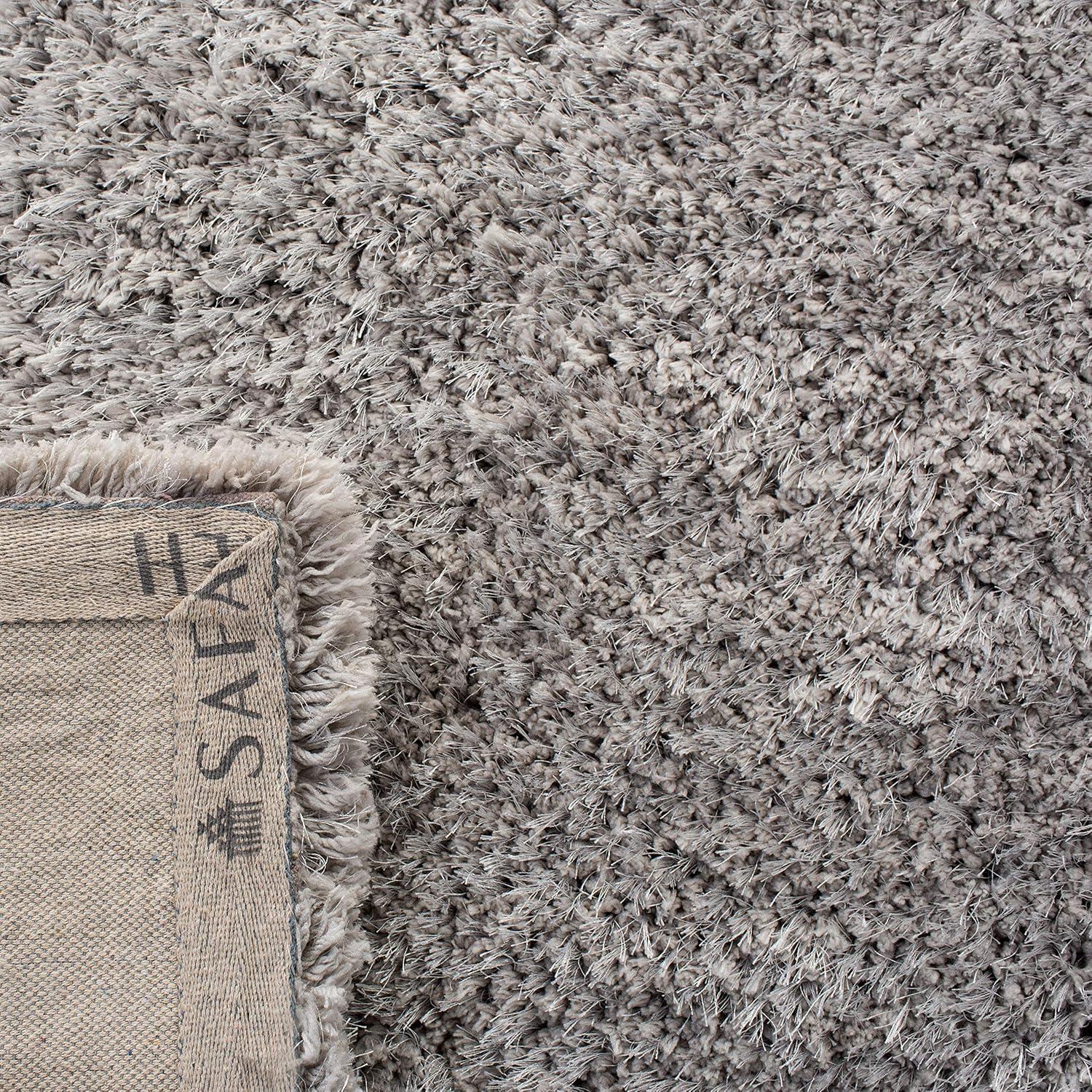 Supreme Shag SGS621 Hand Tufted Indoor Area Rug - Silver - 8'x10' - Safavieh