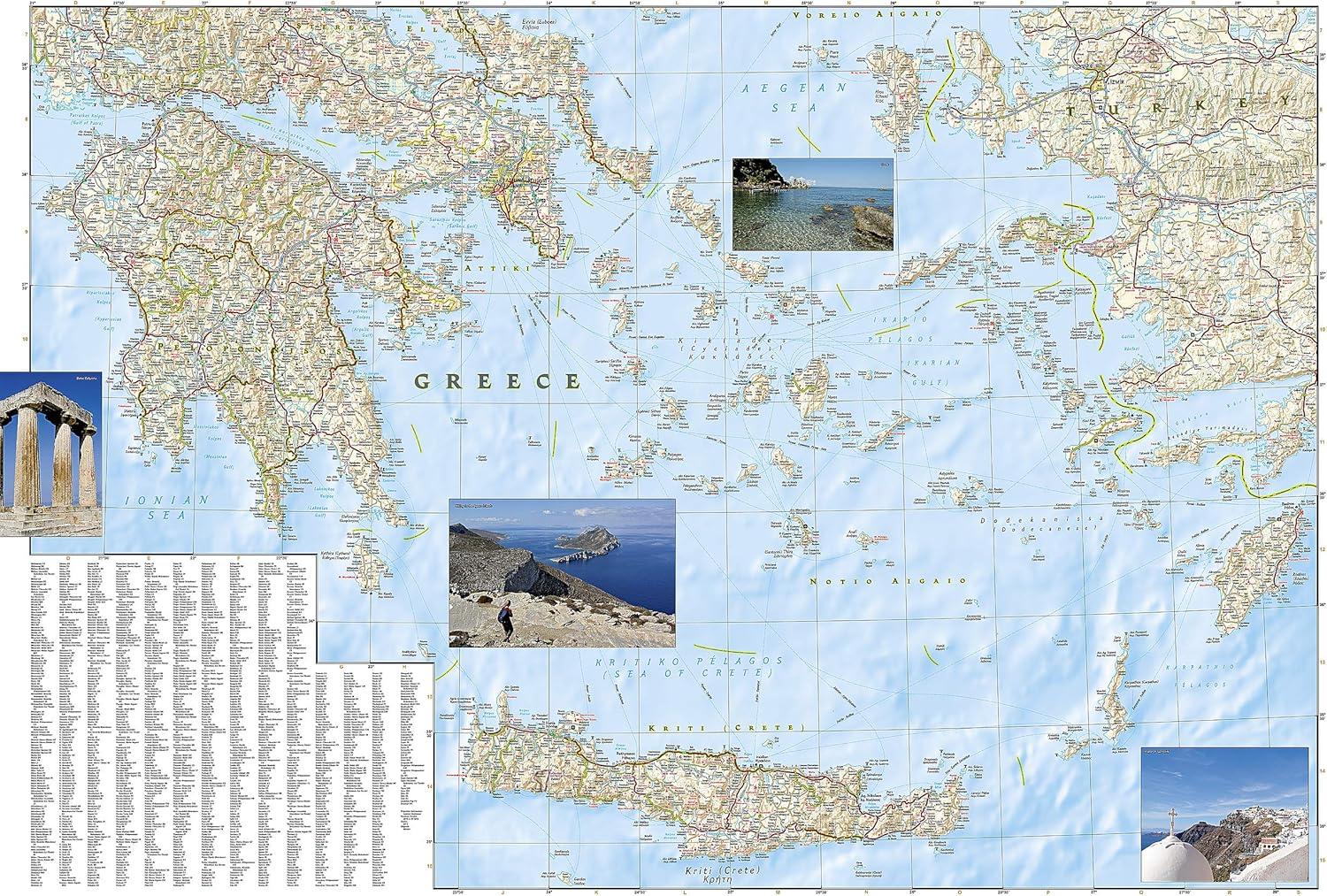 National geographic adventure travel maps: greece adventure travel map (other): 9781566956215