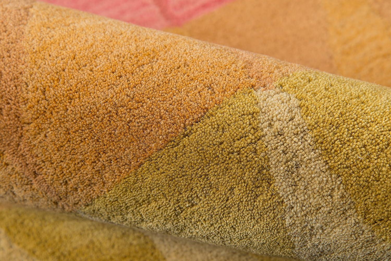 5'x8' Carter Area Rug Blue/Yellow/Multi - Momeni