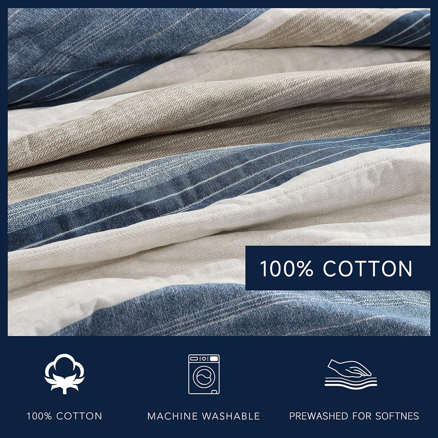 Nautica Nautica Ridgeport Cotton Reversible Quilt Set
